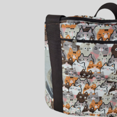 Imagem do Bag Pet Estampa Gatos Vivi For Pets