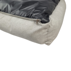 Cama Retangular Pet Cinza Mescla Vivi For Pets