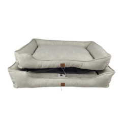 Cama Retangular Pet Cinza Mescla Vivi For Pets