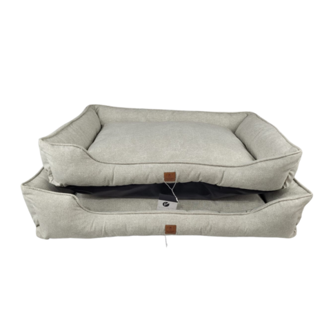 Cama Retangular Pet Cinza Mescla Vivi For Pets