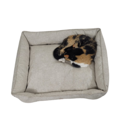 Cama Retangular Pet Bege Fendi Mescla Vivi For Pets - loja online