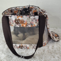 Bag Pet Estampa Gatos Vivi For Pets - comprar online