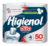 HIGIENOL PAPEL HIGIENICO DÚO DOBLE HOJA 4 X 50 MTS - comprar online