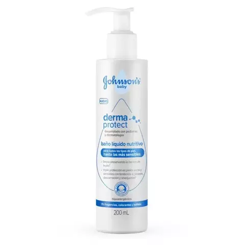 JOHNSONS BABY JABÓN LÍQUIDO NUTRITIVO DERMA-PROTECT X 200 ML