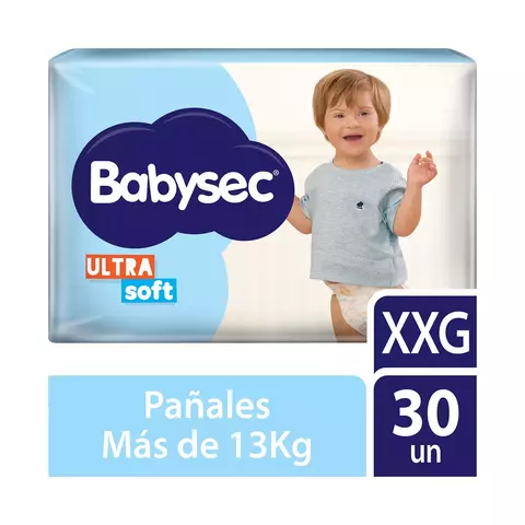 BABYSEC PAÑALES ULTRA SOFT HIPER PACK talle EXTRA EXTRA GRANDE X 30 UND
