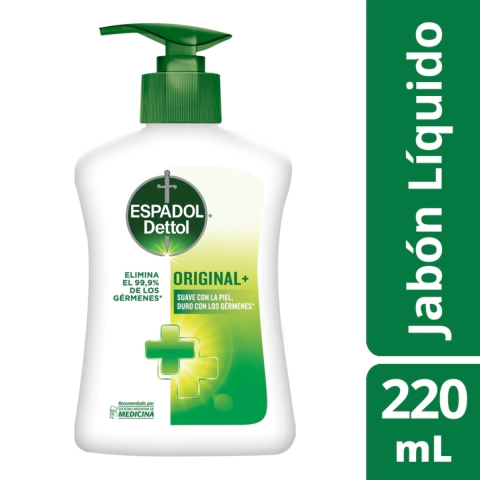 ESPADOL JABÓN LÍQUIDO PARA MANOS ORIGINAL C/VALVULA X 220 ML