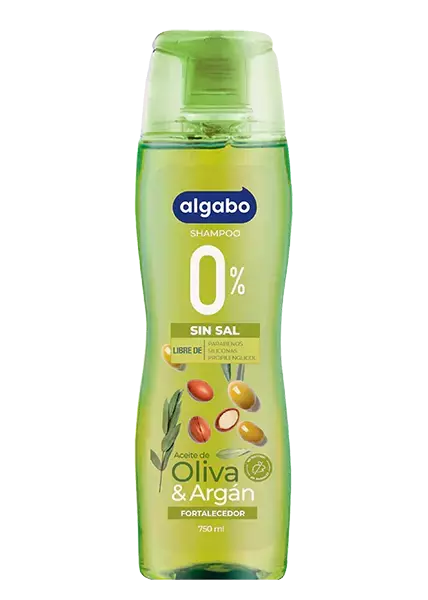 ALGABO SHAMPOO 0% SAL OLIVA & ARGAN X 750 ML