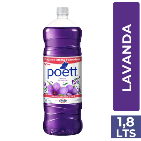POETT LIMPIADOR LIQUIDO FRESCURA LAVANDA X 1,8 LTS
