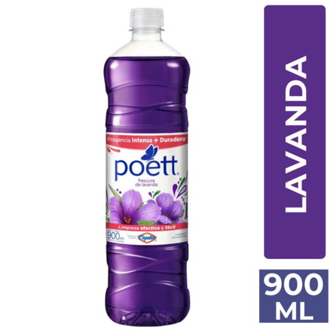 POETT LIMPIADOR LIQUIDO FRESCURA LAVANDA X 900 ML