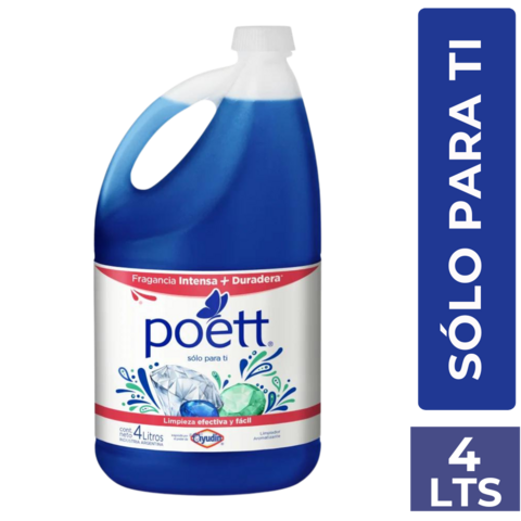 POETT LIMPIADOR LIQUIDO SOLO PARA TI X 4 LTS
