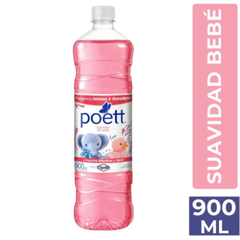 POETT LIMPIADOR LIQUIDO SUAVIDAD BEBÉ X 900 ML