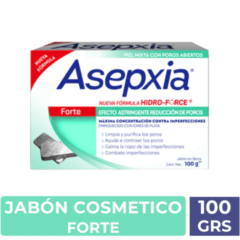 ASEPXIA JABÓN EN BARRA FORTE X 100 GRS