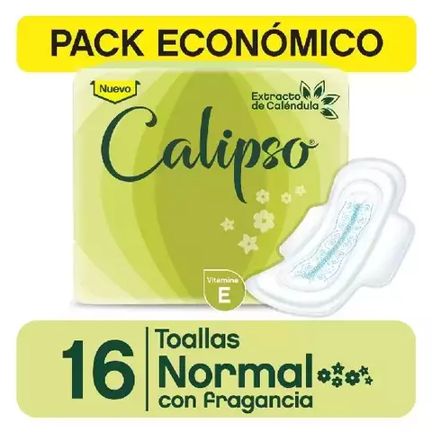 CALIPSO TOALLITAS FEMENINAS CON FRAGANCIA X 16 UNDS