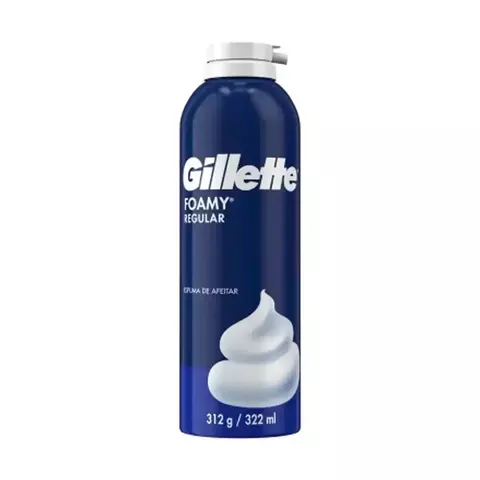 GILLETTE ESPUMA DE AFEITAR FOAMY REGULAR X 312 GRS