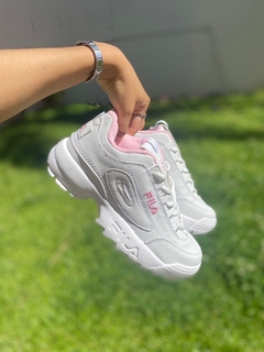 FILA BLANCA CON ROSA IMPORTADA - Onedrops