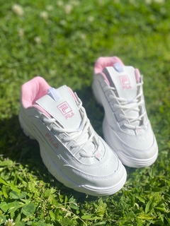 FILA BLANCA CON ROSA IMPORTADA