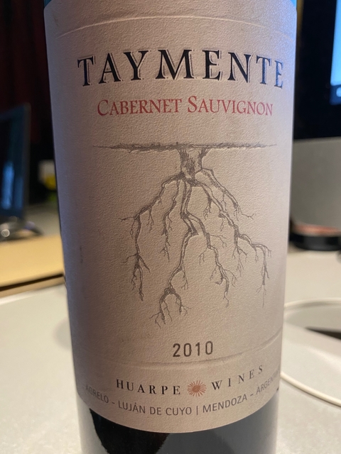 Taymente Cabernet Sauvignon Huarpe Cosecha 2010