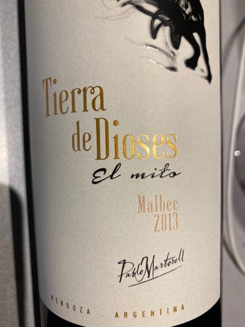 Tierra de Dioses El Mito P. Martorell Malbec Cosecha 2013