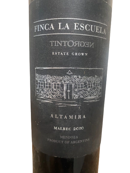 Tinto Negro Finca La Escuela Altamira Malbec 2010