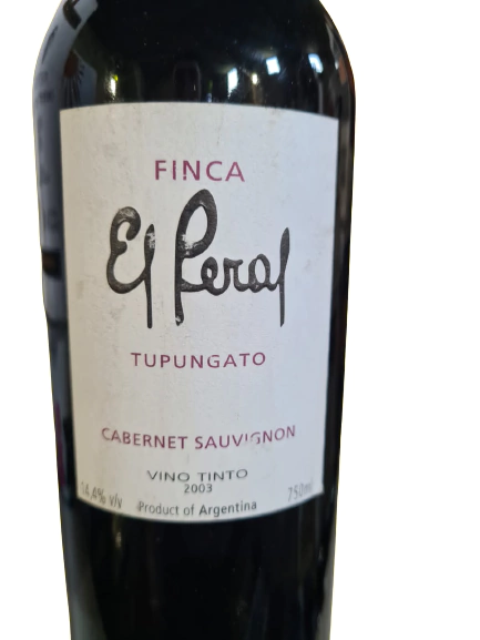 FINCA EL PERAL TUPUNGATO CABERNET SAUVIGNON 2003