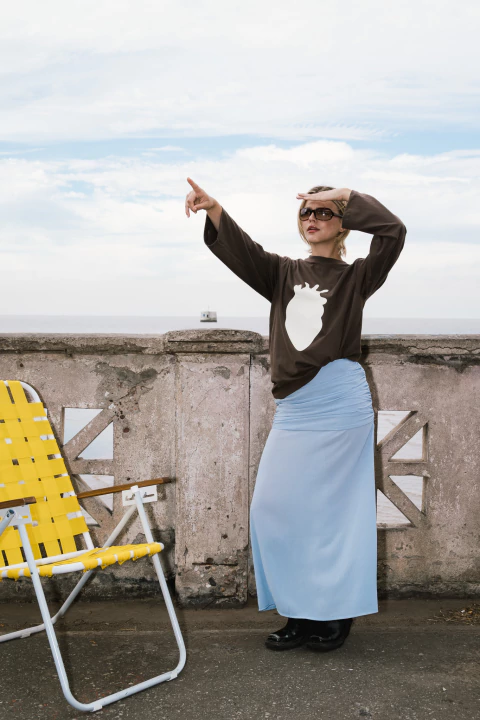 Falda Crema del Cielo - comprar online