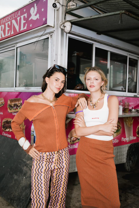 Saco La Diosa Tejido Naranja - comprar online