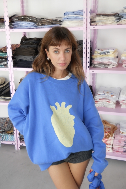 Sweater De La Nona Azul - comprar online