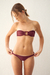 Bikini Mariposa teknicolor Marron