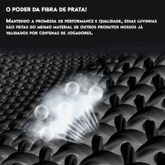 2 Pares Diamond Sleeves (Fibra de Prata) - Rei Das Luvinhas