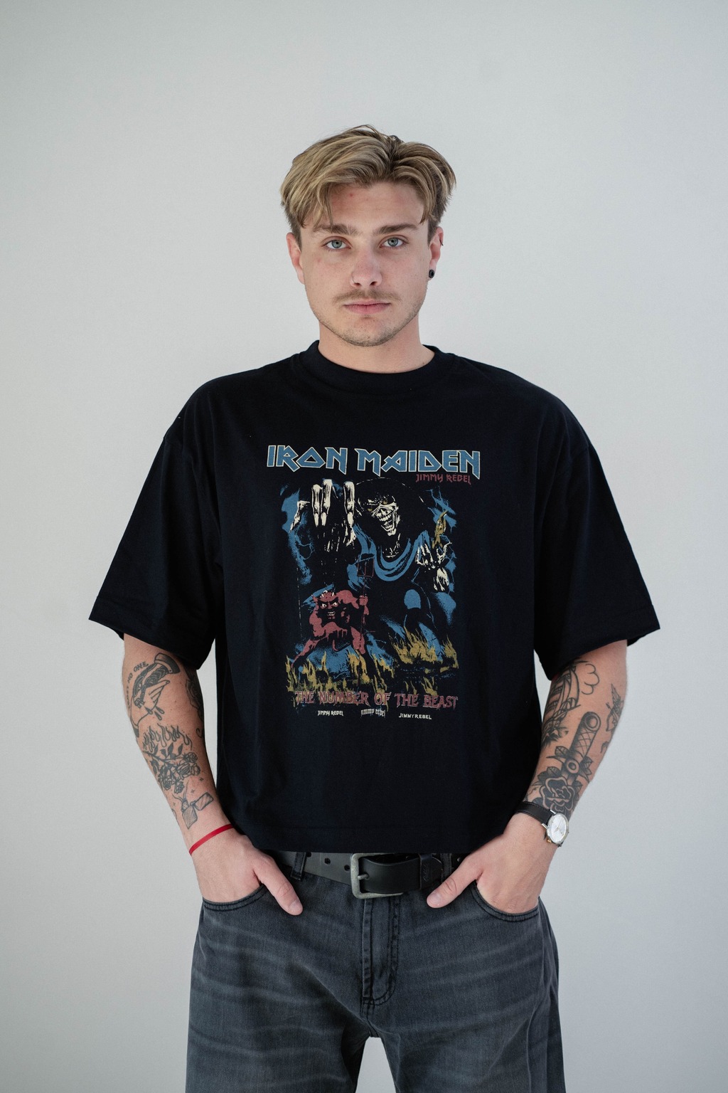 Remera Boxy Fit Iron Maiden thumbnail 3