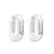 aros huggies HEXA LISOS- 12mm- Plata 925 - Chloe Jewerly