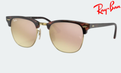 Clubmaster Carey Rosa Espejado- RB3016 - comprar online