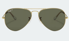 Aviator Dorado Negro Polarizado - RB3025 en internet