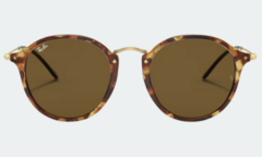 Round Fleck Carey Marrón Liso - RB2447 en internet