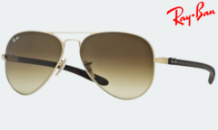 Aviator Patilla Carbono Gunmetal Marrón degradé - RB8307 - comprar online