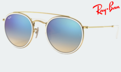Round Double Celeste espejado - RB3647 - comprar online
