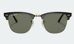 Clubmaster Dorado Negro Polarizado - RB3016 en internet