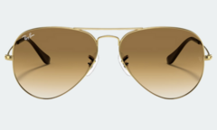 Aviator Dorado Marrón degradé - RB3025 en internet