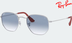 Ferrari Hexagonal Plateado Azul degradé - RB3548 - comprar online