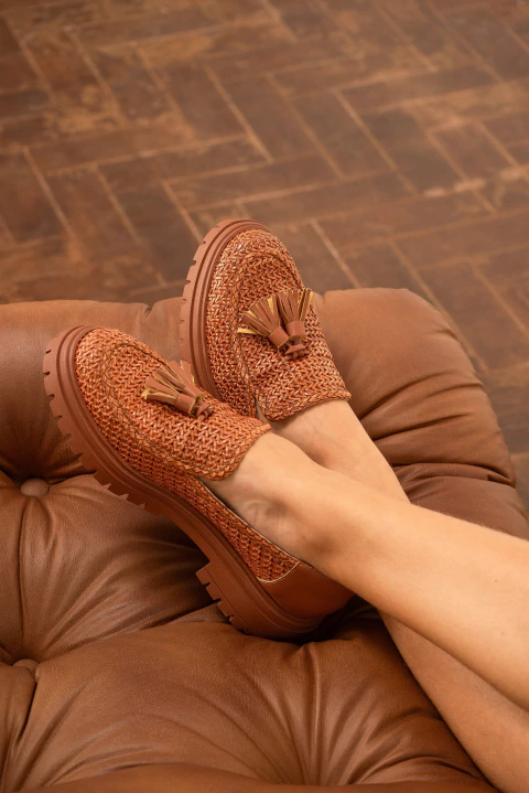 Mocassim Georgia Caramelo