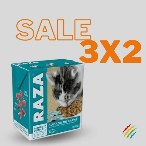 GUISADO DE CARNE GATOS 340GRS RAZA