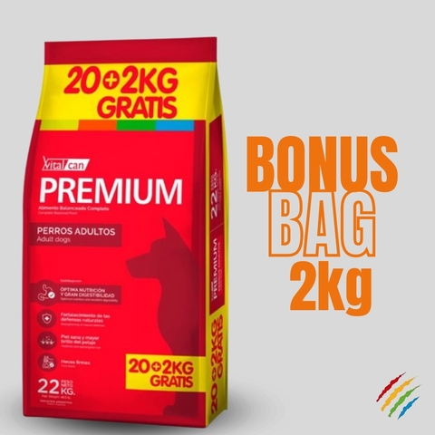 VITAL CAN PREMIUM ADULTO 20 + 2 KG REGALO!!! - comprar online
