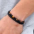 Pulseira Courino com Pedras Naturais Masculina - loja online