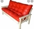 FUTON COMPLETO 3 CUERPOS C/ COLCHON CUERINA ECONOMICO