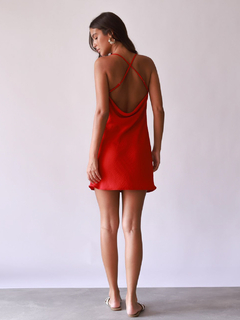SLIP DRESS AYLA CURTO VERMELHO na internet