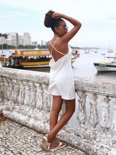 SLIP DRESS AYLA CURTO BRANCO na internet