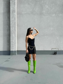 SLIP DRESS AYLA CURTO PRETO - loja online