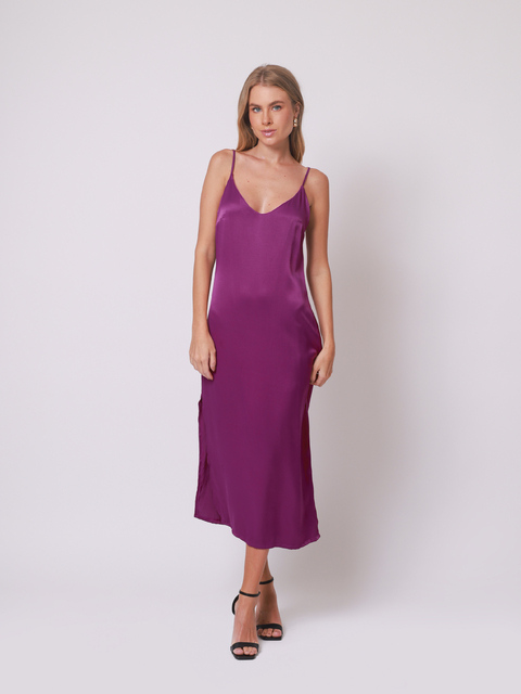 VESTIDO MIDI OLIVIA PURPLE