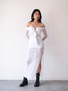 VESTIDO MORGANA LONGO BRANCO