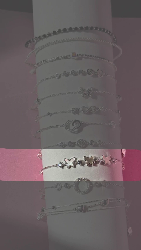 Pulsera 3 Mariposas nacar (PLMA3NA)